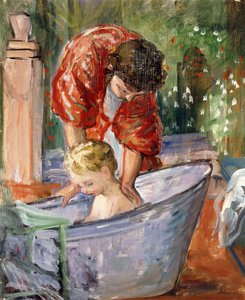 お風呂。ル・バン、 作： Henri Lebasque