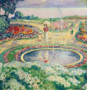 フラワーガーデン。 作： Henri Lebasque