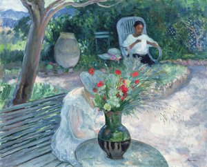 プラデットの庭、1923年頃 作： Henri Lebasque