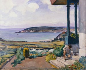 モルガット湾の庭園。モルガの湾の庭、1924