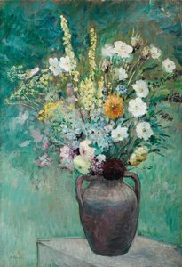 花瓶、c。 1913-1914 作： Henri Lebasque