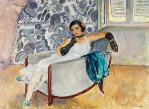 黒い手袋の女性; 1930年頃の黒い手袋の女
