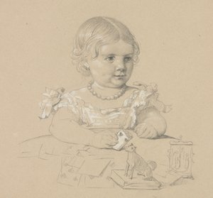 子供の肖像 作： Henri Lehmann