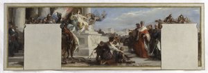 パンタン市庁舎の会議室のスケッチ：法律 作： Henri Leopold Levy