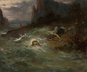 オルフェウスの死、c。 1870年。 作： Henri Leopold Levy