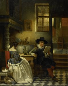 17世紀のインテリア 作： Henri Leys (baron)