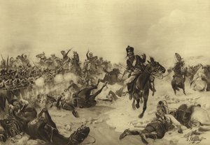 フエンテスデオノロの戦い、1811年（グラビア） 作： Henri Louis Dupray