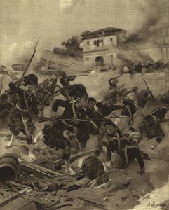 ラクナウの救済、1858（グラビア） 作： Henri Louis Dupray