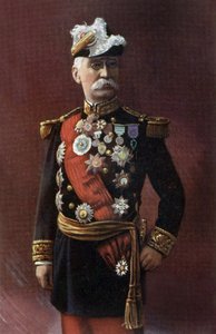 フランス軍将校ジョセフ・ガリエニ将軍（1849-1916）政治家でもあり、1915-1916年には陸軍大臣を務めた。