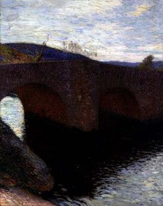 ザ・ブリッジ（油彩・キャンバス） 作： Henri Martin