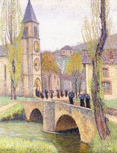 1920年頃、バスティードデュヴェールのミサ 作： Henri Martin
