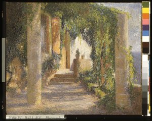 パーゴラ (La Pergola) (キャンバスに油彩) 作： Henri Martin