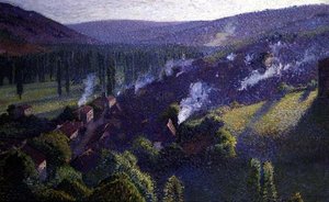The Valley（油彩・キャンバス） 作： Henri Martin