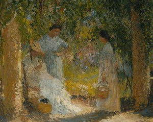 庭の3人の女性;庭の3人の女性、1905-1915