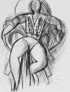 アームチェアで休むダンサー 作： Henri Matisse