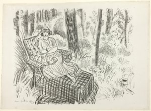 寝台の少女 作： Henri Matisse