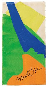 展覧会カタログ「Henri Matisse, Papiers decoupes」の表紙用マケット。