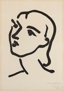 ストレートヘアのナディア 作： Henri Matisse