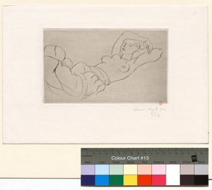 横たわるオダリスク 作： Henri Matisse