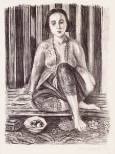 フルーツとオダリスク 作： Henri Matisse
