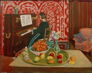 ピアニストと静物 作： Henri Matisse
