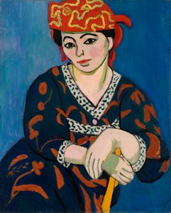 赤いマドラス・ヘッドドレス（Le Madras rouge） 作： Henri Matisse