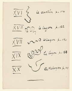図版目次 4. 『ジャズ』より。152ページ 作： Henri Matisse