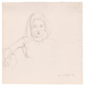 ベールをかぶった若い女性 作： Henri Matisse