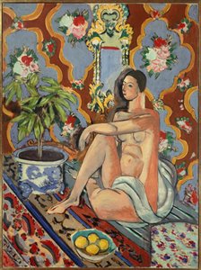 装飾的背景の中の装飾的人物 1925年 （油彩・キャンバス） 作： アンリ・マティス