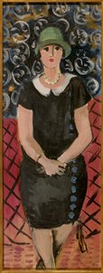 座った女性 1925年頃 油彩・厚紙