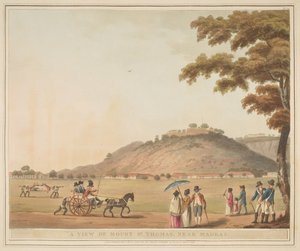 ジェームス ハンター (d.1792) 後のマドラス近郊のセント トーマス山の眺め