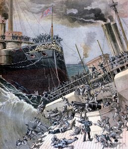 1893年6月22日、ビクトリア号での事故。 作： Henri Meyer