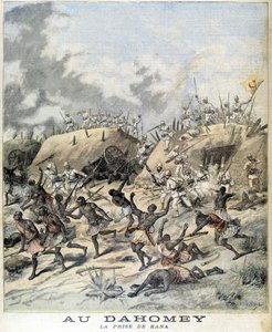 Dahomey（現Benin）でのKanaの捕獲 - 1892年11月19日付「Le Petity Journal」にて