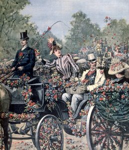 花の戦いのパレード、1891 作： Henri Meyer