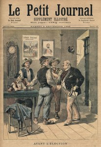 選挙前の「ルプチジャーナル」のイラスト、サプリメントイラスト、1893年9月2日 作： Henri Meyer