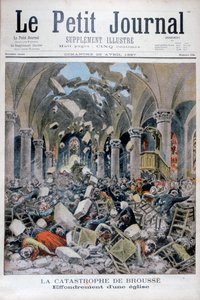 教会の崩壊、ブリュッセ、フランス、1897 作： Henri Meyer