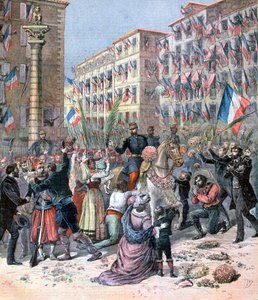 1859年6月8日、1893年フランス人のミラノへの入国 作： Henri Meyer