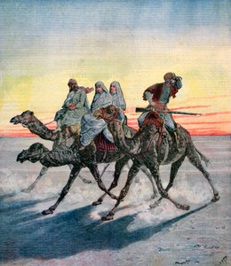 1892年、スーダン、ハルツーム、マフディの囚人の脱出 作： Henri Meyer