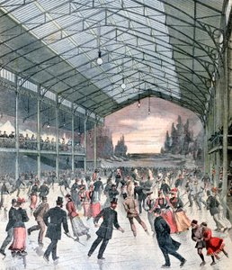 パリのアイススケート、1892 作： Henri Meyer