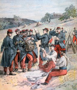1893年の軍事大作戦前の郵便配達