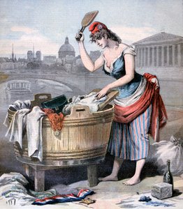 洗濯婦の女王、マリアンヌ、1893 作： Henri Meyer