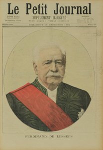 1894年12月16日、ルプティジャーナルのフェルディナンドマリードレセップス（1805-94）の肖像 作： Henri Meyer