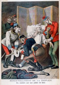 ドイツ、オーストリア、イタリアのトリプルアライアンスの更新、1896年 作： Henri Meyer