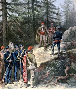 コルシカのバンディット、ジャックベラコスシア、警察に降伏、1892年 作： Henri Meyer