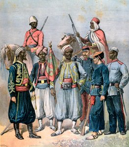 1891年のフランス植民地軍。 作： Henri Meyer