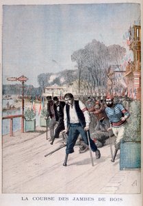 木製の足のレース、1895 作： Henri Meyer