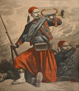マラコフのラッパ、「Le Petit Journal：Supplement illustre」からのイラスト、1898年3月27日 作： Henri Meyer