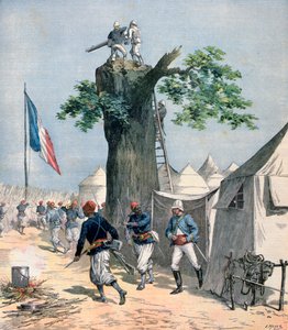 オーニジェールの防衛、フランスのスーダン、1891 作： Henri Meyer