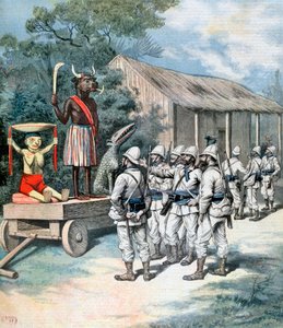 戦争の偶像、カナ、ダホメ、アフリカ、1892 作： Henri Meyer
