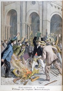 1899年、パリのセントジョセフの略奪。 作： Henri Meyer